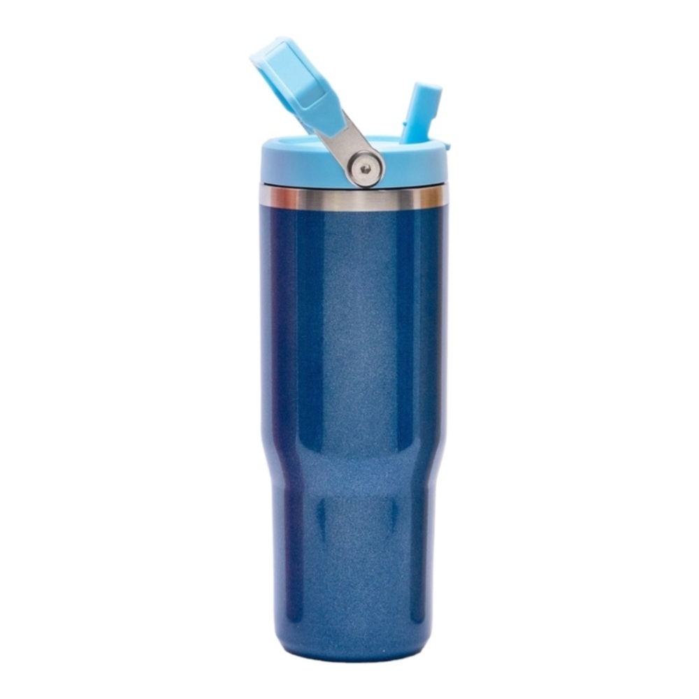 30 oz STAINLESS STEEL FLIP STRAW TUMBLER